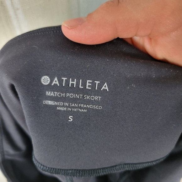 Athleta Match Point Skort Mini Skirt Camo Gray Black Size Small - Picture 10 of 13